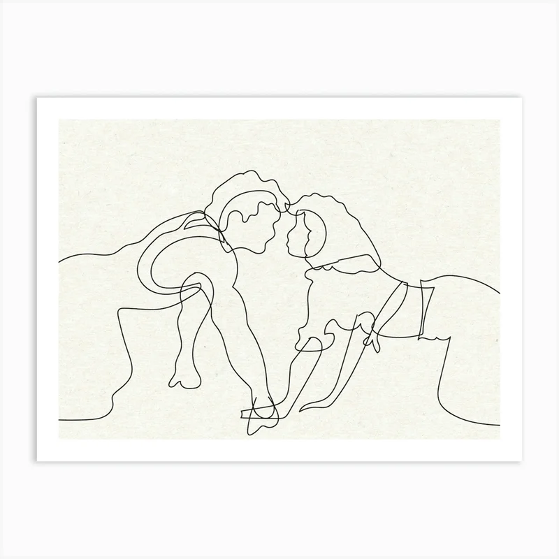 Image of Dirty Dancing Line Art Landscape Art Print