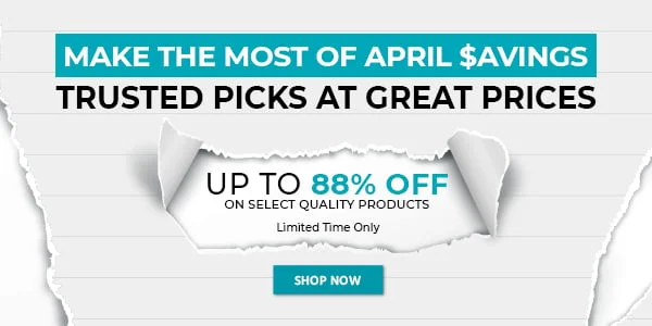 Make the Most of April Savings Up to 88% - April Clearance