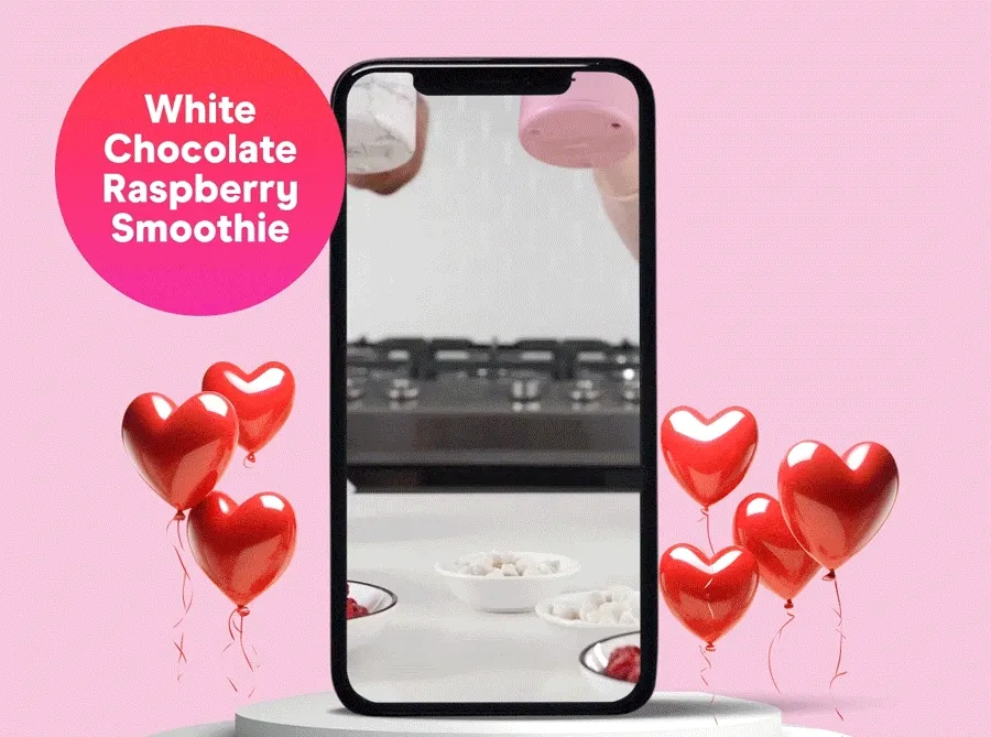 White Chocolate Raspberry Smoothie