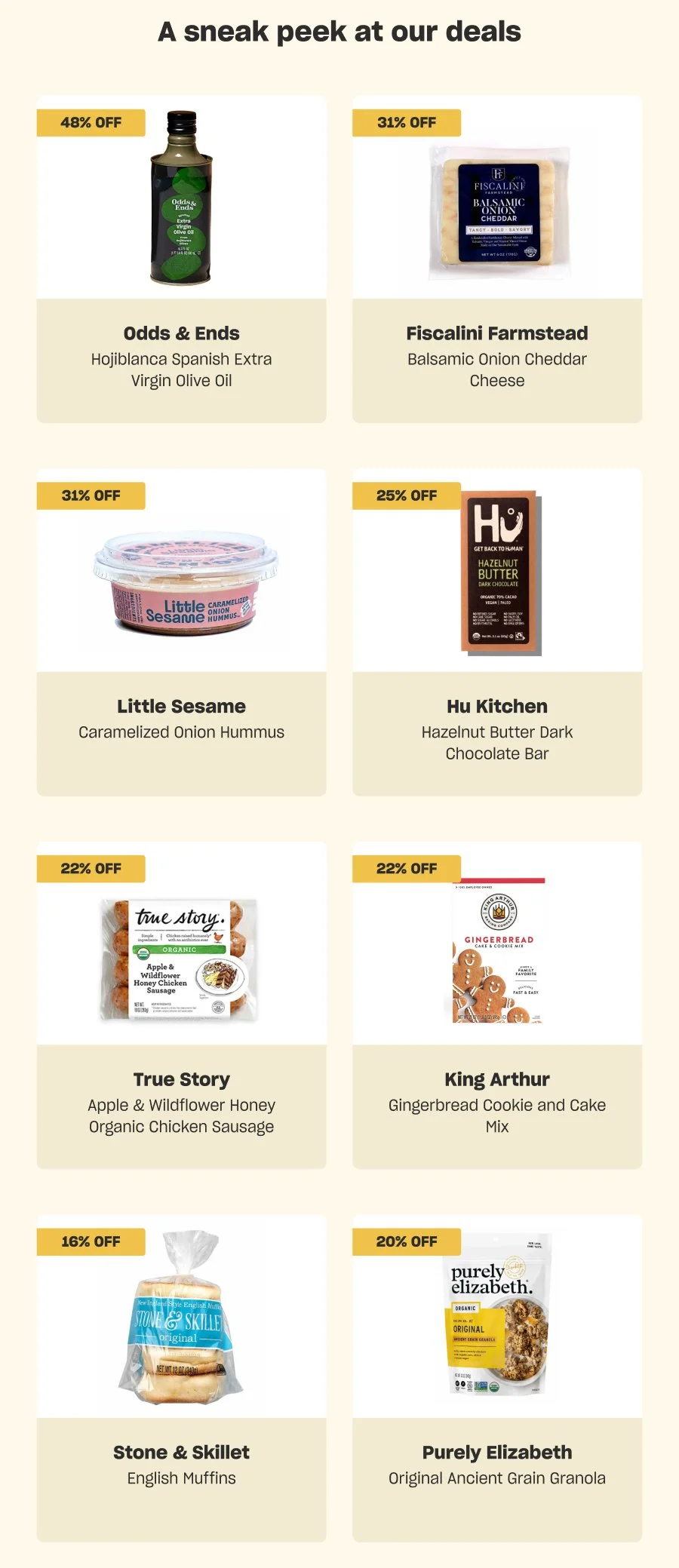 A sneak peek at our deals