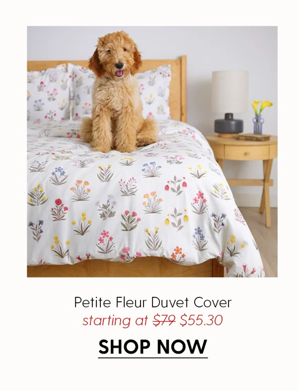 Petite Fleur Brushed Cotton Duvet Cover Set