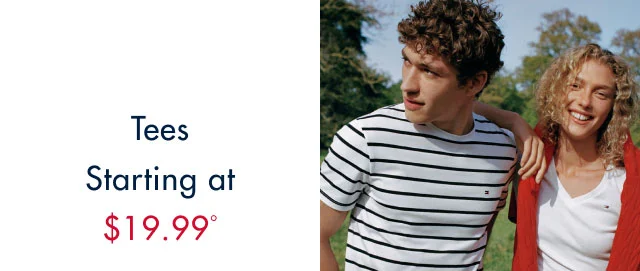 Tees starting at $16.99º