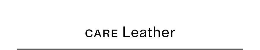 Care leather text