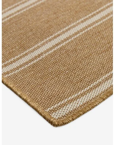 Custom Devri Hand-Loomed Indoor / Outdoor Rug, Rattan-5' / 3'