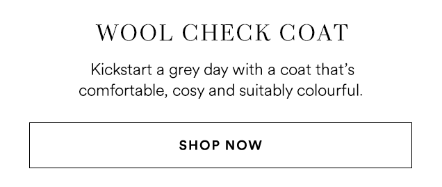 WOOL CHECK COAT
