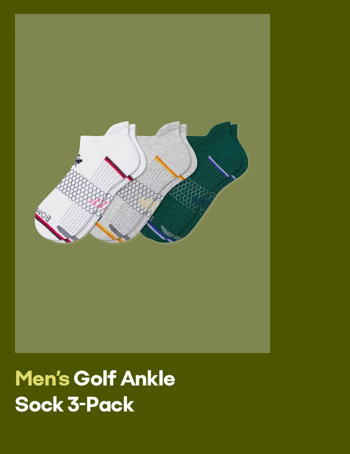 Men's Golf Ankle Sock 3-Pack