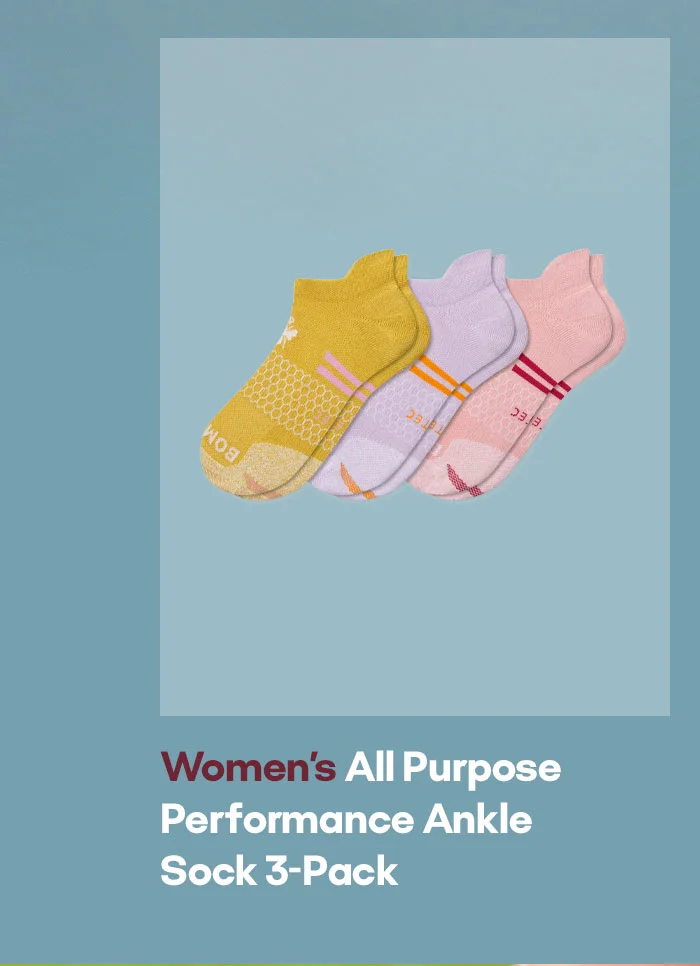 Women's All Purpose Performance Ankle Sock 3-Pack