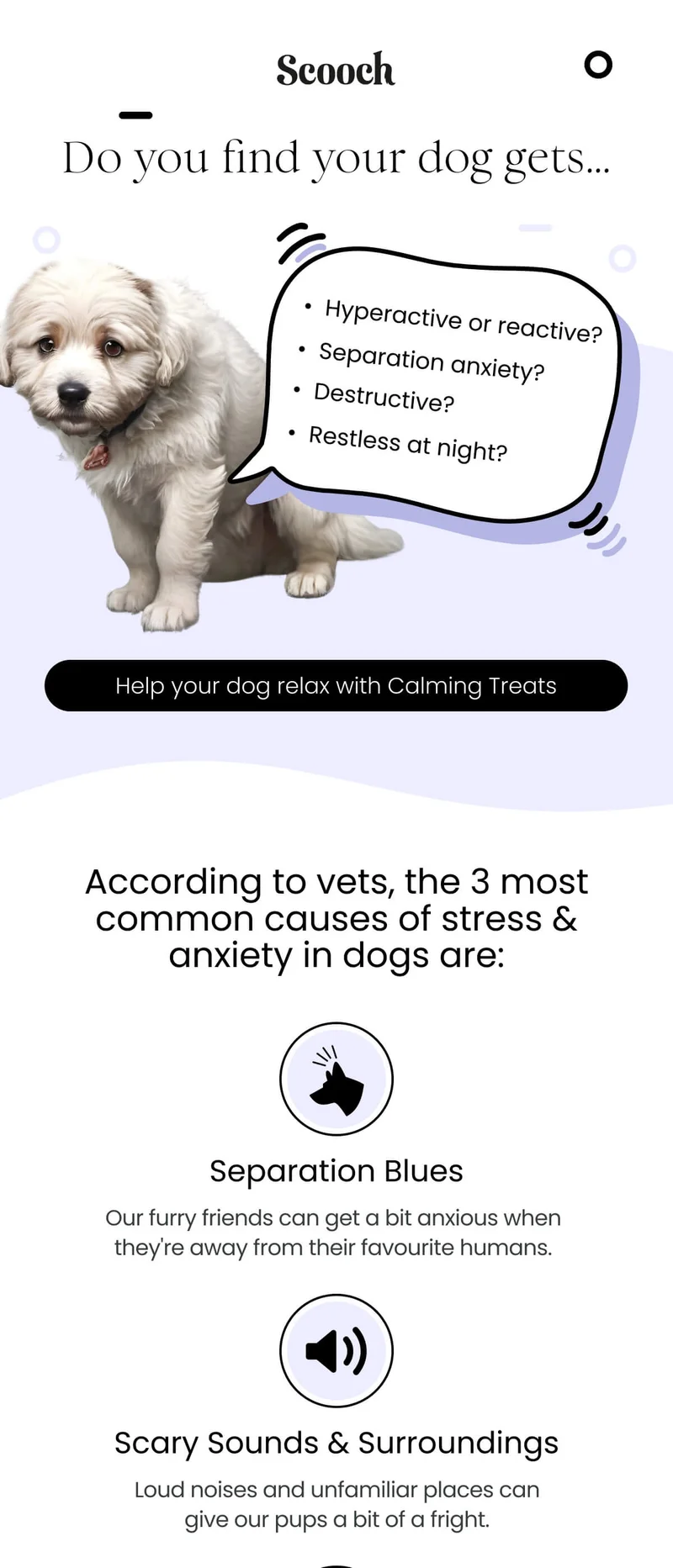 Help your dog relaxing with Calming Treats