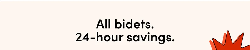 ALL BIDETS. 24 HOUR SAVINGS