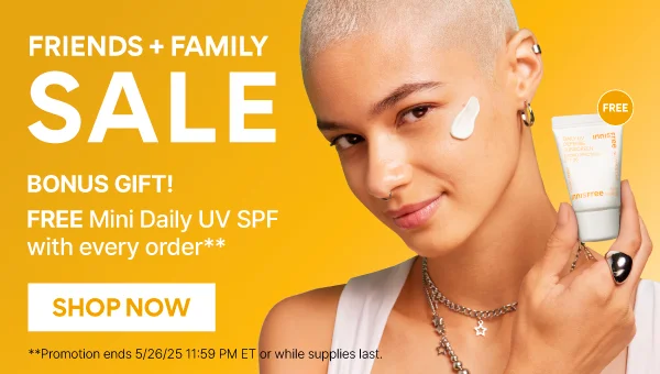 FRIENDS + FAMILY BONUS GIFT! FREE MINI DAILY UV SPF W/ EVERY ORDER