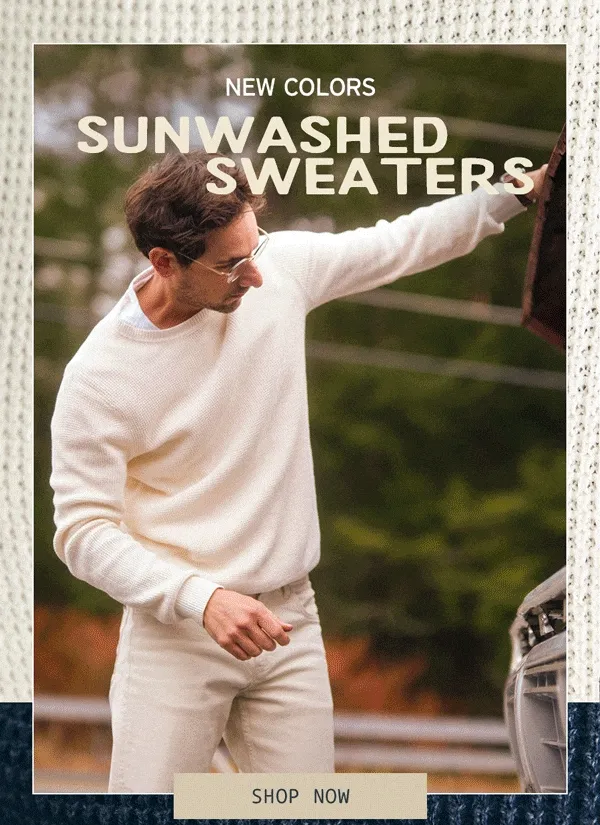 Men's Sunwashed Sweaters