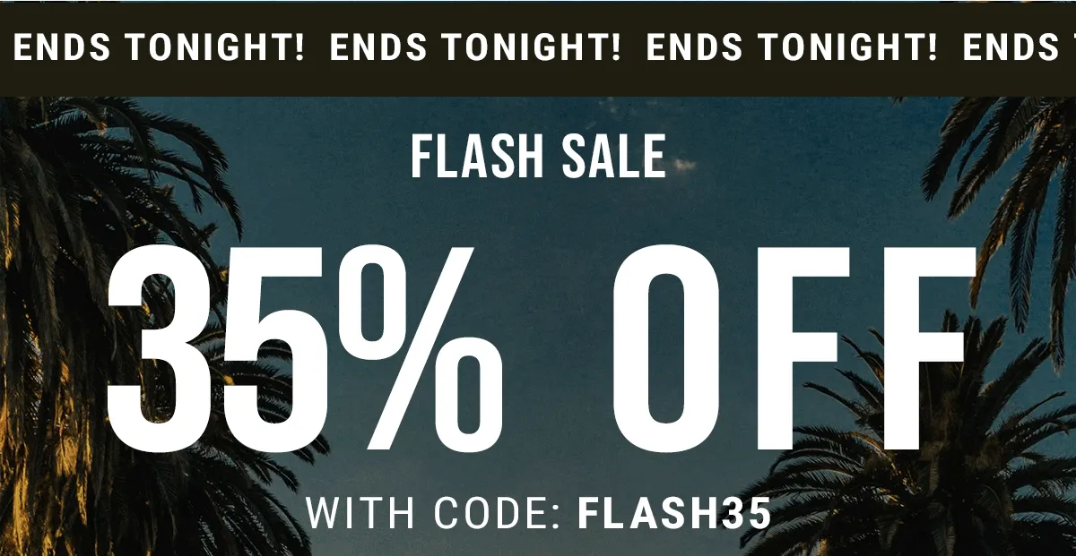 Flash Sale 35% Off With Code: discount code