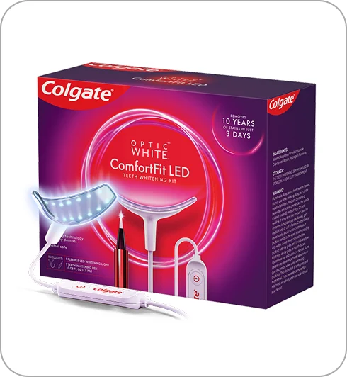 Colgate® Optic White® ComfortFit LED Teeth Whitening Kit