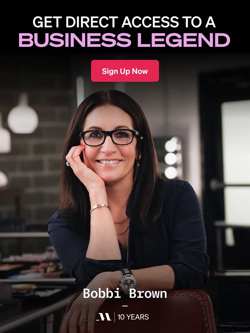 Get direct access to a business legend. Sign Up Now
