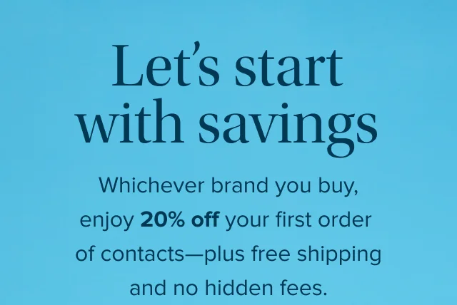 Let's start with savings