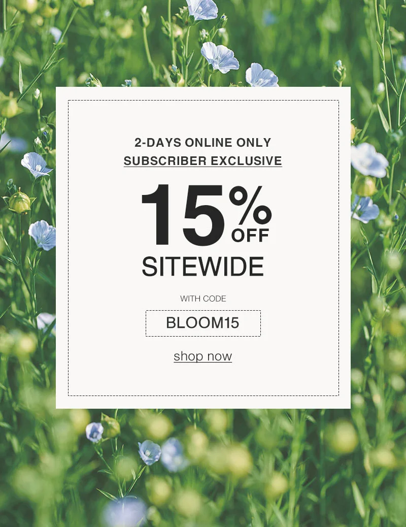 Shop 15% Off Sitewide With Code discount code Online Only!