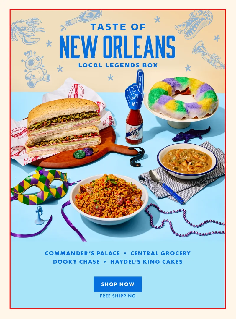 Taste of New Orleans Local Legends Box Taste of New Orleans Local Legends Box
