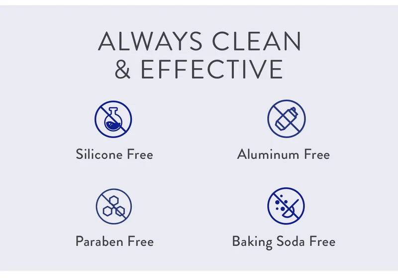 ALWAYS CLEAN & EFFECTIVE | Silicone Free | Aluminum Free | Paraben Free | Baking Soda Free