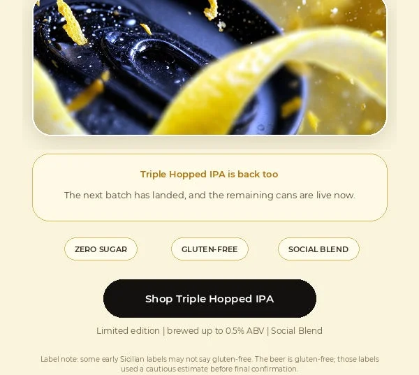 IMPOSSIBREW Sicilian Lemon Lager