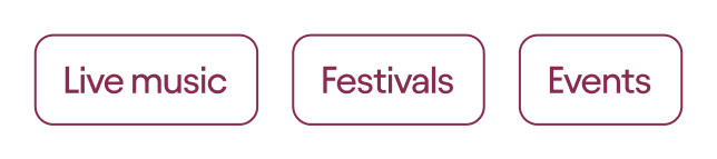 Live music, Festivals, Events