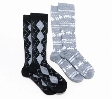 Tommie Copper Set of 2 Holiday Over the Calf Socks