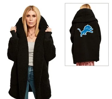 NFL Officially Licensed Sherpa Lounger by Jill Martin - Black