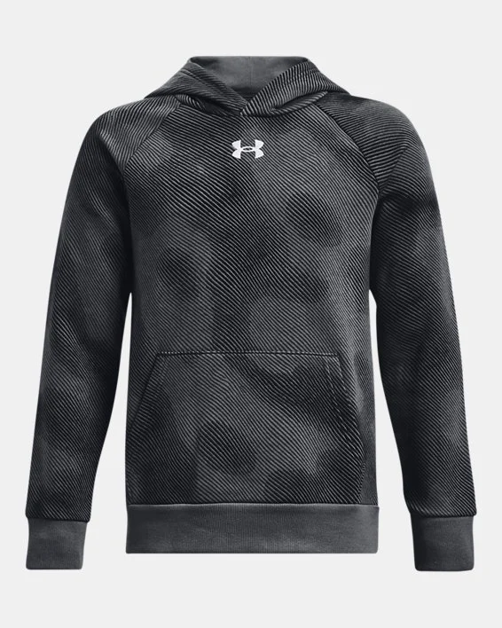 Boys' UA Rival Fleece Printed Hoodie