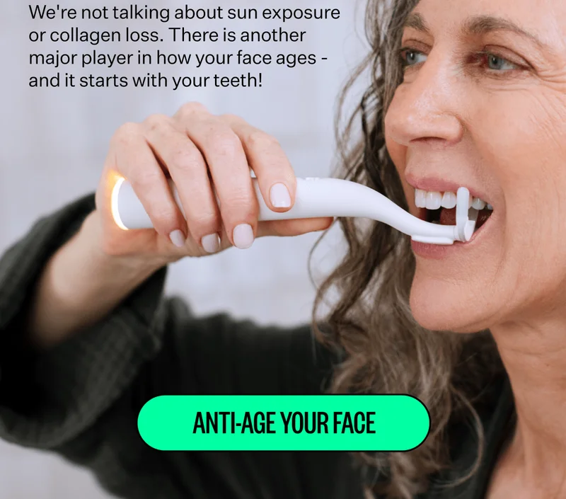 We're not talking about sun exposure or collagen loss. There is another major player in how your face ages - and it starts with your teeth! | Anti-age your face
