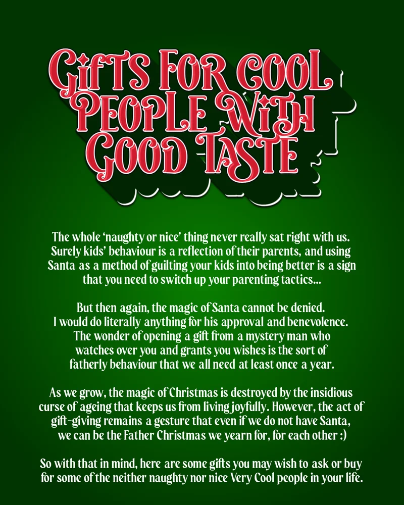 Gifts for cool people with good taste