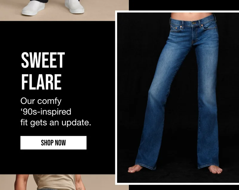SWEET FLARE | Our comfy '90s inspired | fit gets an update | SHOP NOW.
