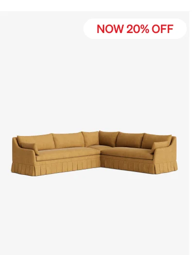 Shop Portola Pleated Sectional Sofa