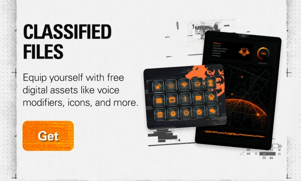 CLASSIFIED FILES: Equip yourself with free digital assets like voice modifiers, icons, and more. Get now