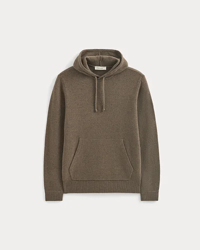 Image | The Felted Merino Hoodie | Heather Chocolate Martini
