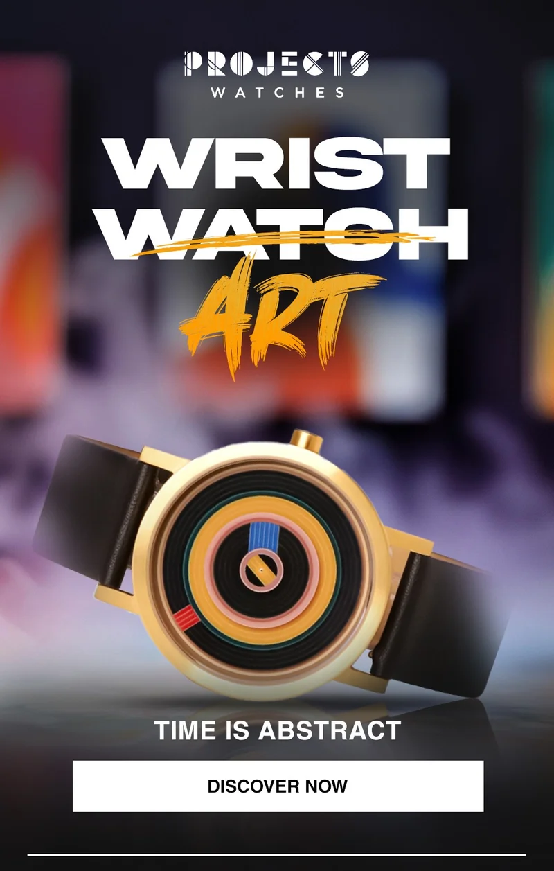 WRISTWATCH  ART. Time is abstract.