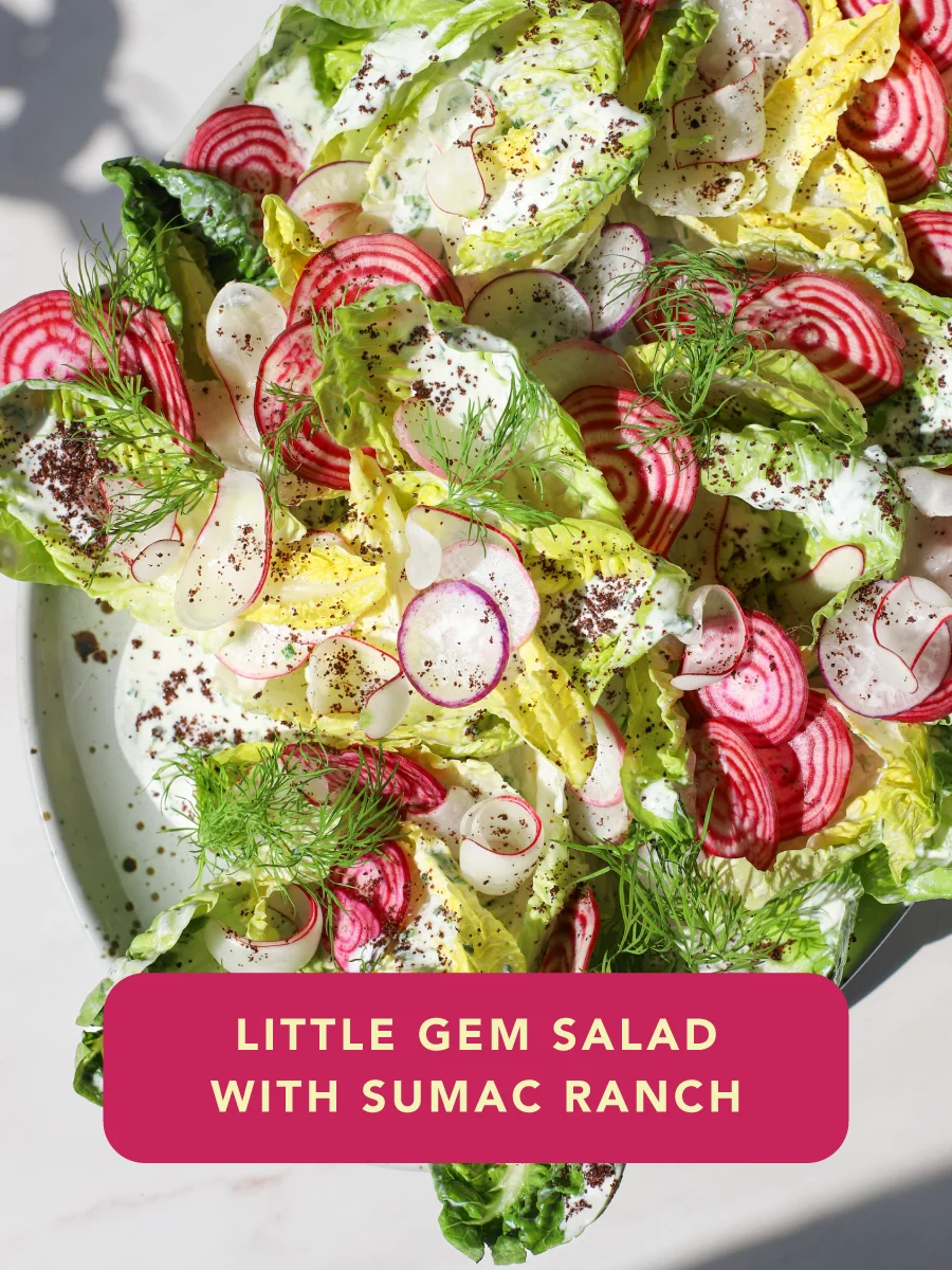 Little Gem Salad With Sumac Ranch
