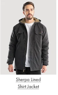 Sherpa Lined Shirt Jacket