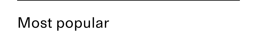 Most popular header