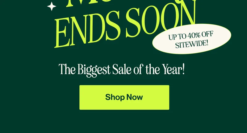 THE BIGGEST SALE OF THE YEAR SHOP NOW