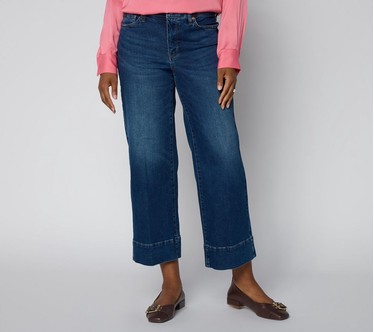 NYDJ Teresa Wide Leg Ankle Jean with 3 Inch Hem