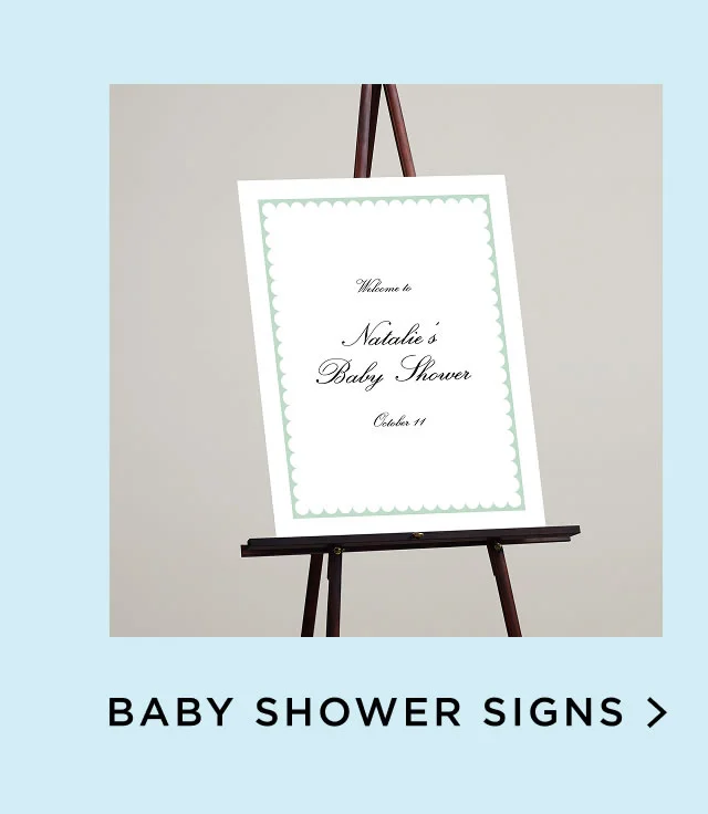 Baby Shower Signs