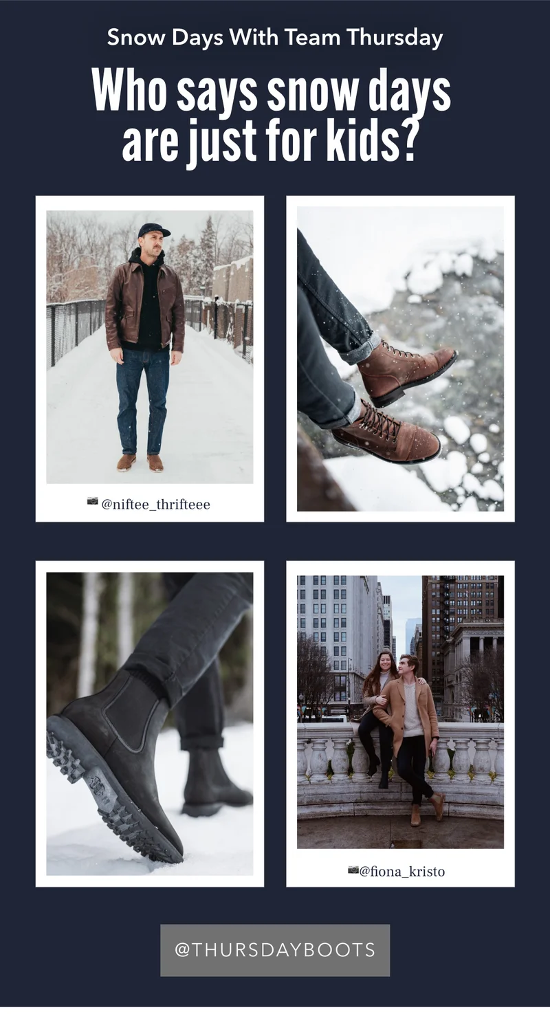 Follow us @Thursdayboots