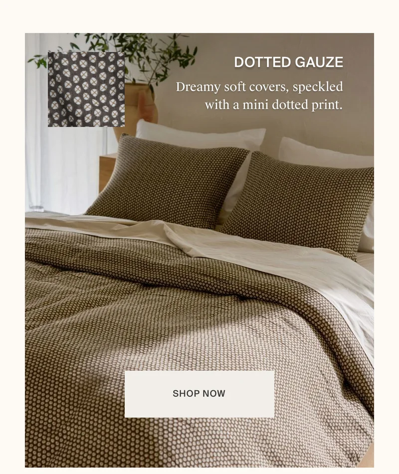 Shop Dotted Gauze Duvet Cover