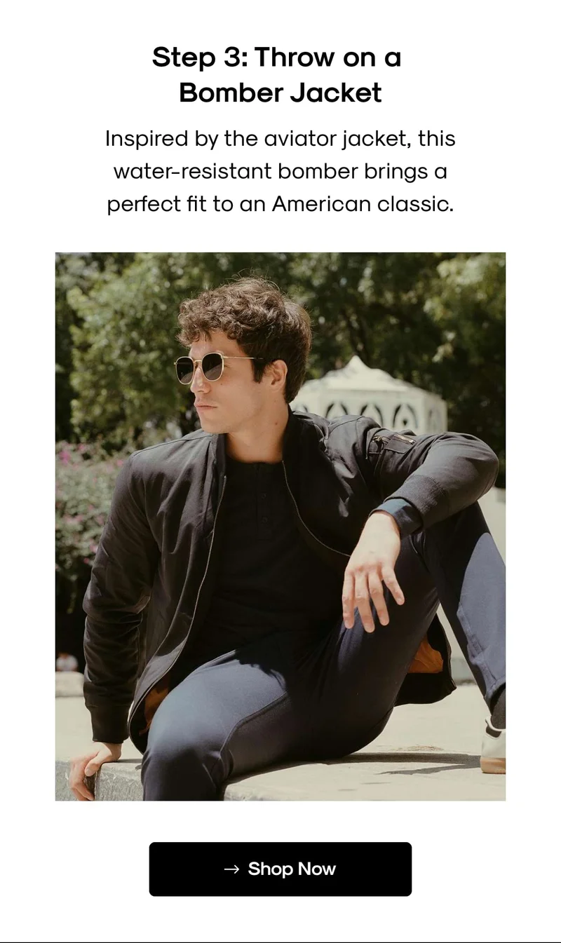 Throw on a Bomber Jacket