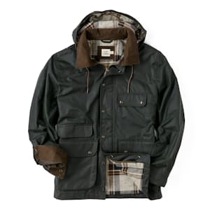 Flannel-Lined Waxed Hudson Jacket