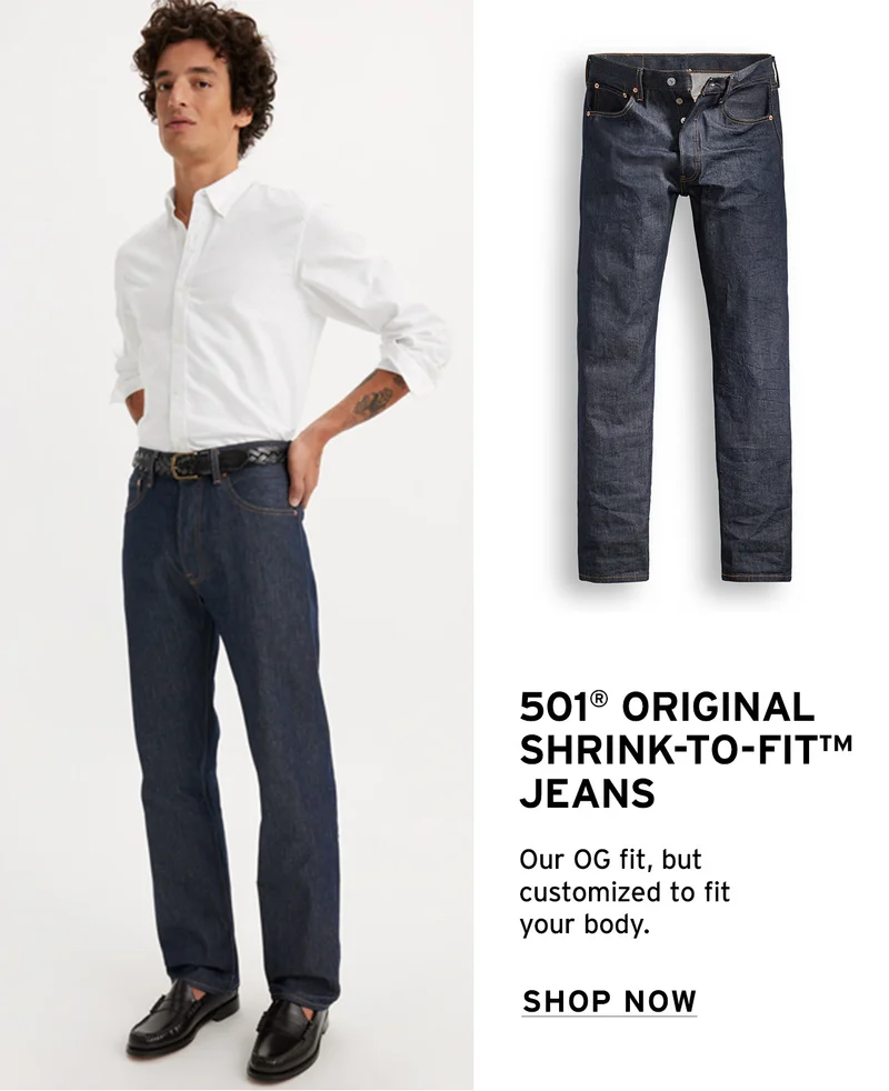 SHOP THE 501® ORIGINAL SHRINK-TO-FIT™ JEANS