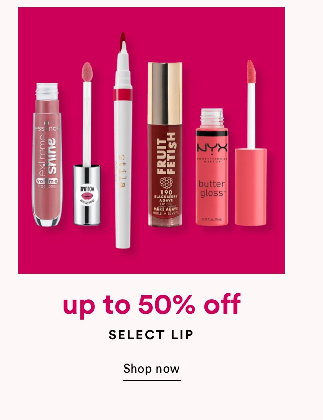 up to 50% off select lip | Shop now