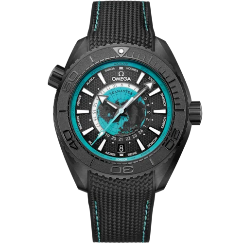 Seamaster Planet Ocean 600M 45.5 mm, black ceramic on rubber strap - 21592462201006
