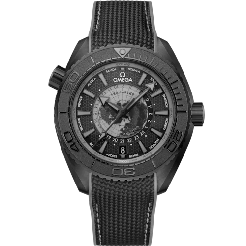 Seamaster Planet Ocean 600M 45.5 mm, black ceramic on rubber strap - 21592462201007