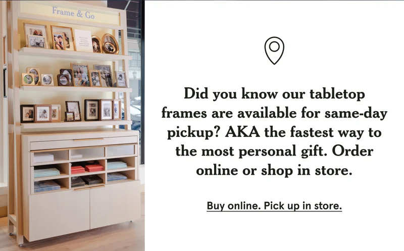 Buy online. Pick up in store.