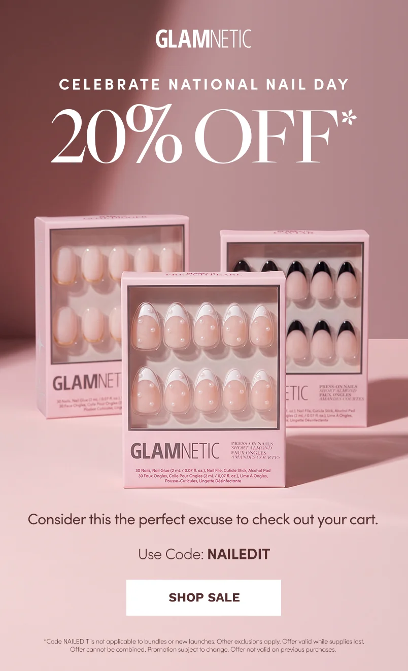 Shop 20% off National Nail Day with the code NAILEDIT.